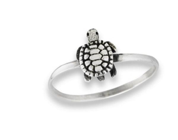 Sterling Silver Crawling Turtle Ring
(kids)