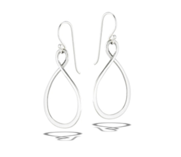 Sterling Silver High Polish Dangle Loop Earring